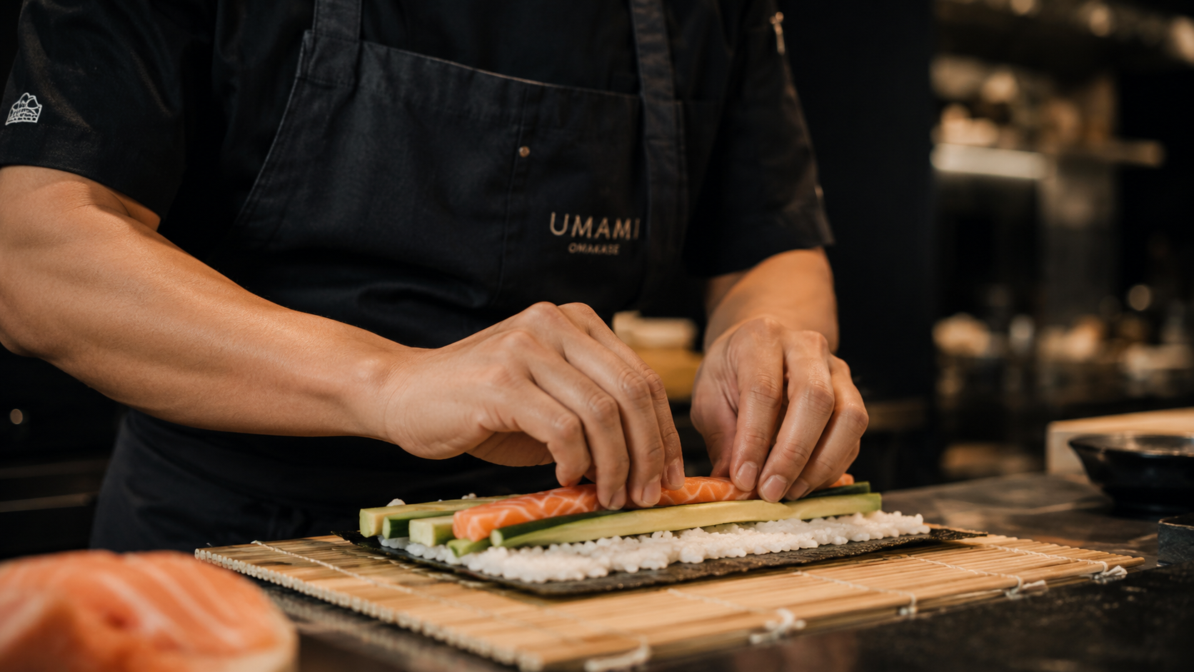 Сборка ролла шефом UMAMI